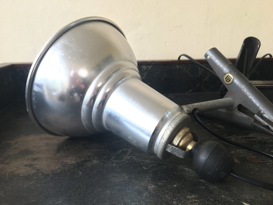 Image 1 of 2 X Vintage Spots Pinch Lights Lamps Aluminium Lita