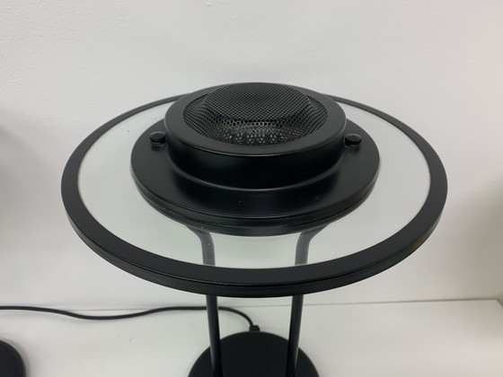 Ensemble de 2 lampes de table post-modernes minimalistes, 1980's – Metal, Glass, Vintage (photo 17 of 19)