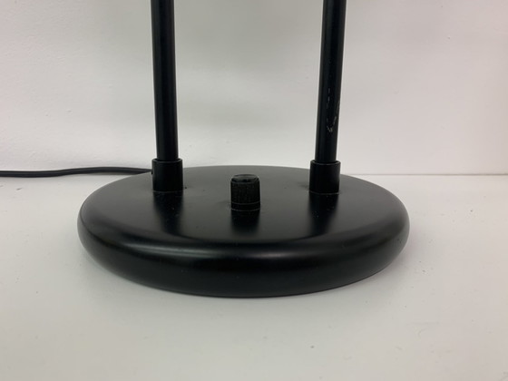 Ensemble de 2 lampes de table post-modernes minimalistes, 1980's – Metal, Glass, Vintage (photo 13 of 19)