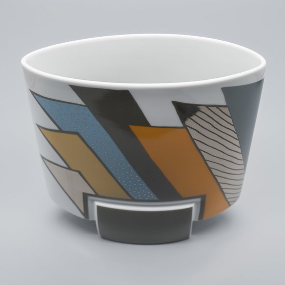 Image 1 of Vase en porcelaine Rosenthal Rosemonde Nairac × Michael Boehm Debut Memphis Era 80S