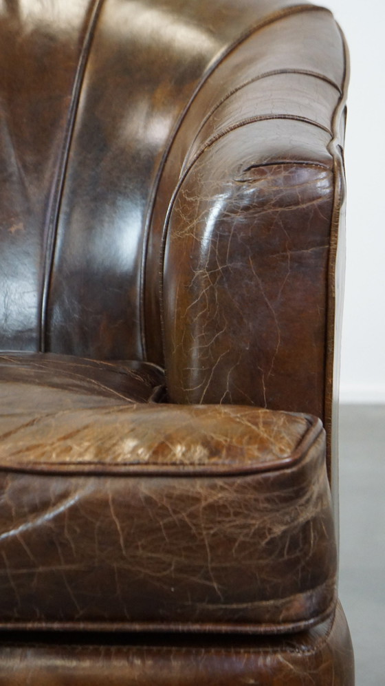 Image 1 of Fauteuil en cuir de boeuf