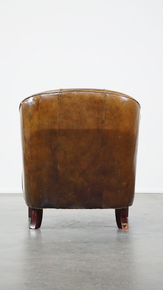 Image 1 of Fauteuil en cuir de boeuf