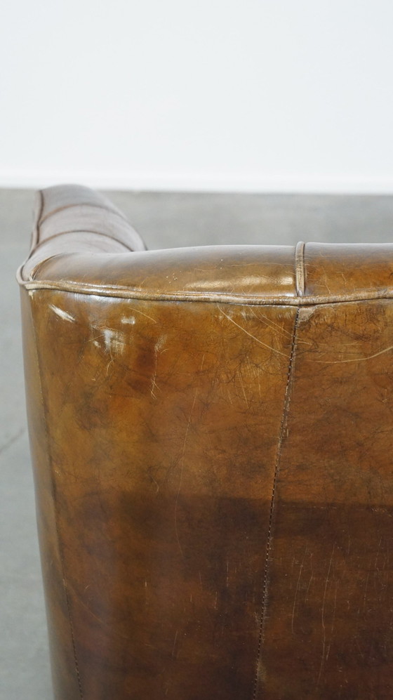 Image 1 of Fauteuil en cuir de boeuf