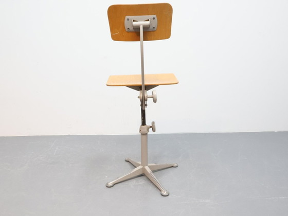 Image 1 of Tabouret d'architecte vintage Friso Kramer