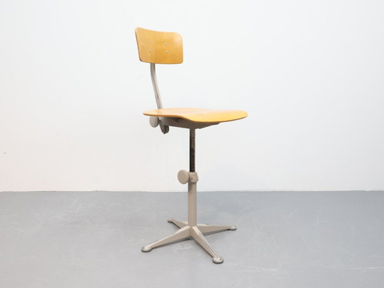 Image 1 of Tabouret d'architecte vintage Friso Kramer