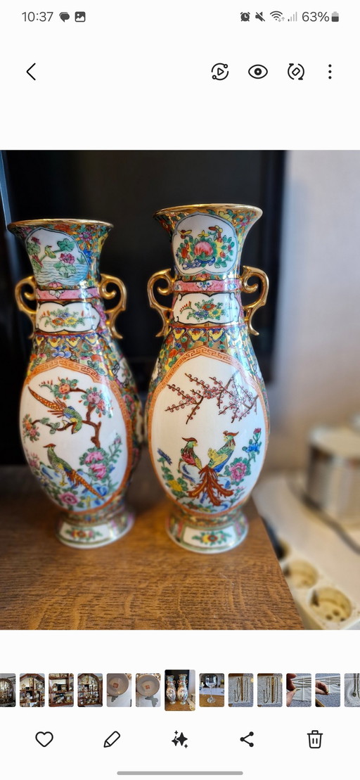 2 vases chinois