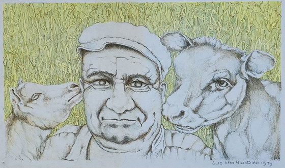 Image 1 of H Van Diest - Lithographie - Vintage 1979