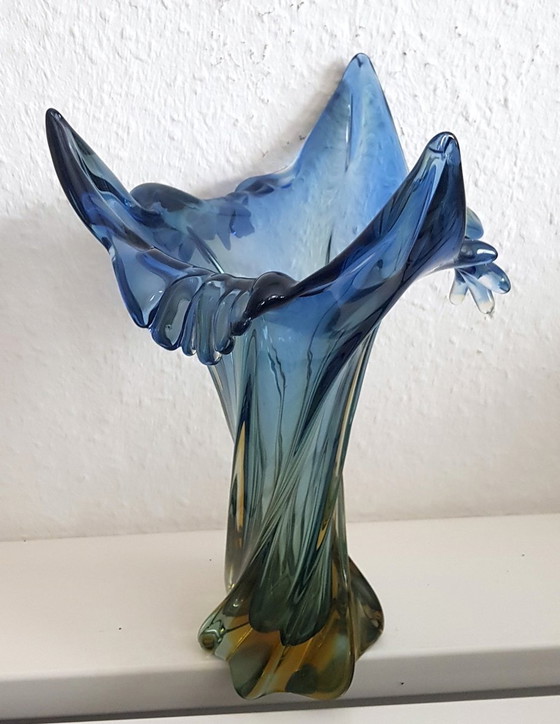 Image 1 of Vase en verre de Murano de Seguso, 1950S