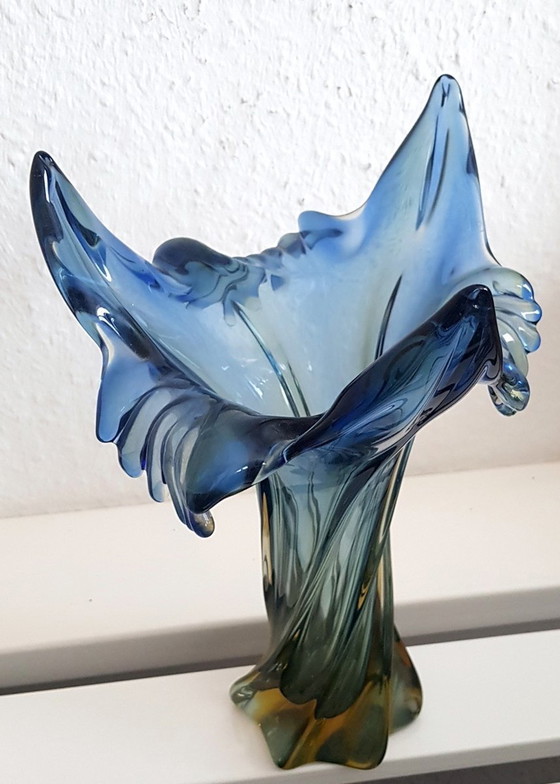 Image 1 of Vase en verre de Murano de Seguso, 1950S