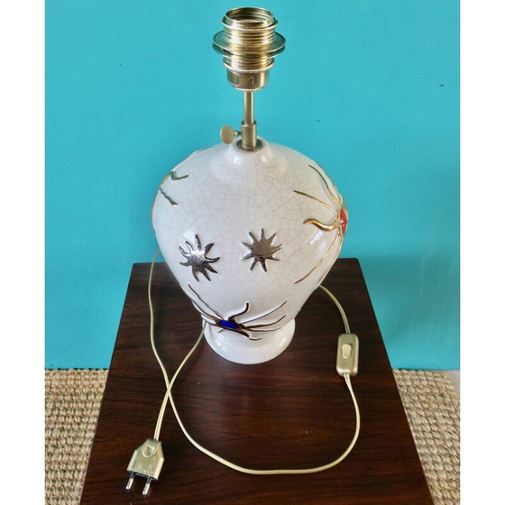 Image 1 of Lampe vintage pour La Faïencerie de Longwy, France 1950