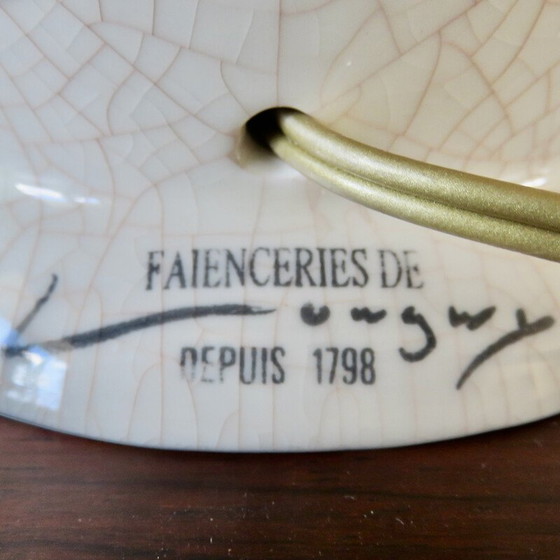 Image 1 of Lampe vintage pour La Faïencerie de Longwy, France 1950