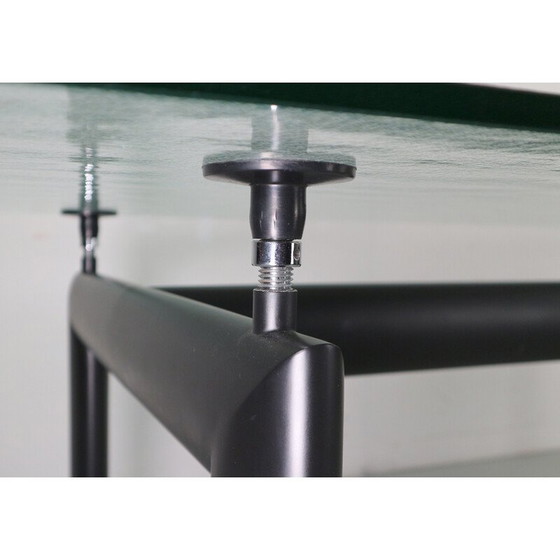 Image 1 of Table de salle à manger vintage "LC6" en verre par Le Corbusier pour Cassina, Italie 1970