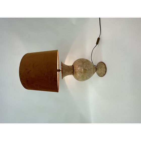 Image 1 of Lampe de table vintage en marbre tessellé par Maitland Smith, 1970