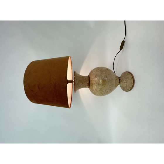 Image 1 of Lampe de table vintage en marbre tessellé par Maitland Smith, 1970