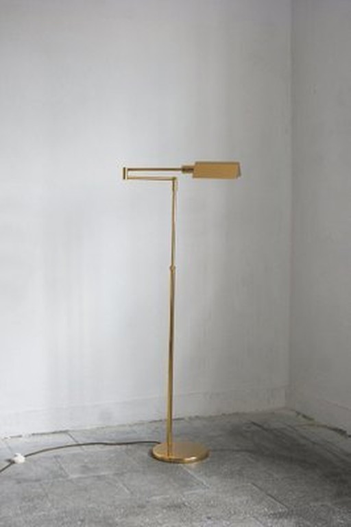 Lampadaire réglable en laiton par Fratelli Martini, 1970