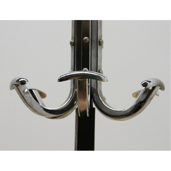 Image 1 of Porte-manteau vintage en acier chromé, 1970