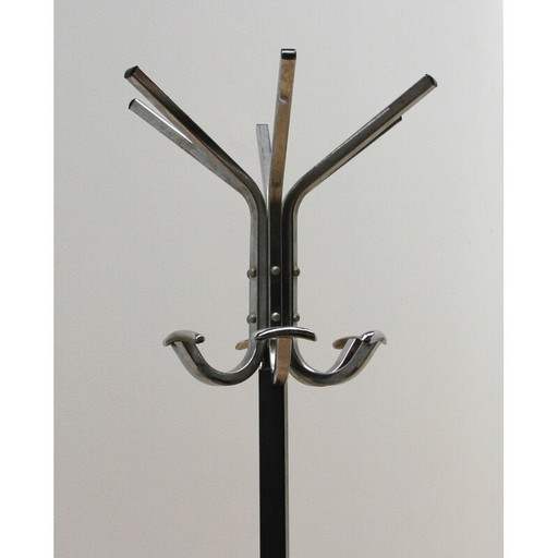Porte-manteau vintage en acier chromé, 1970