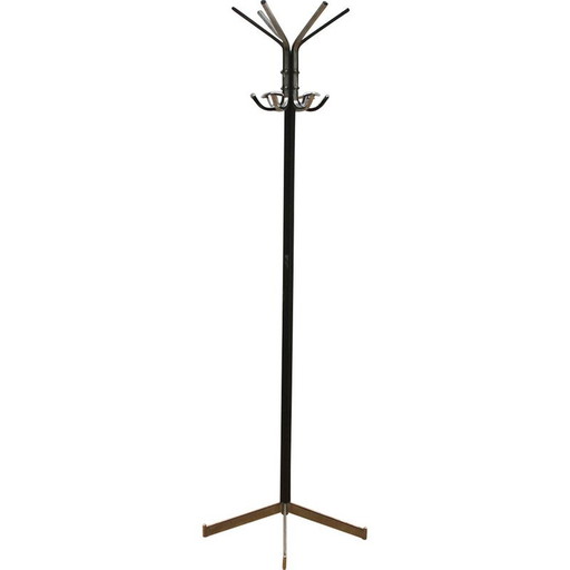 Porte-manteau vintage en acier chromé, 1970
