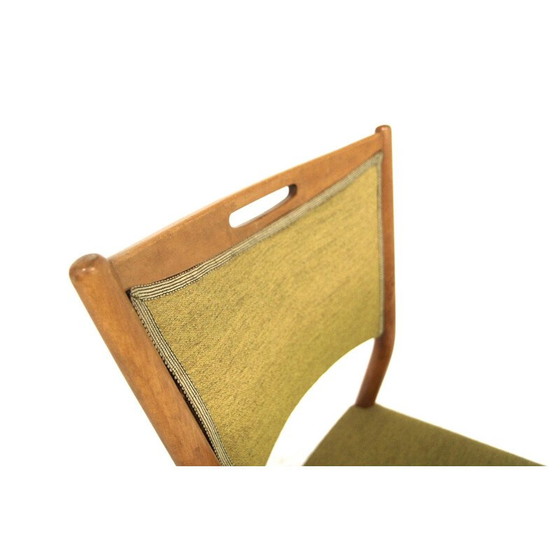 Image 1 of Ensemble de 4 chaises vintage en hêtre pour Treman, Suède 1960