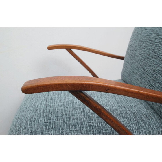 Image 1 of Fauteuil vintage en menthe claire années 50