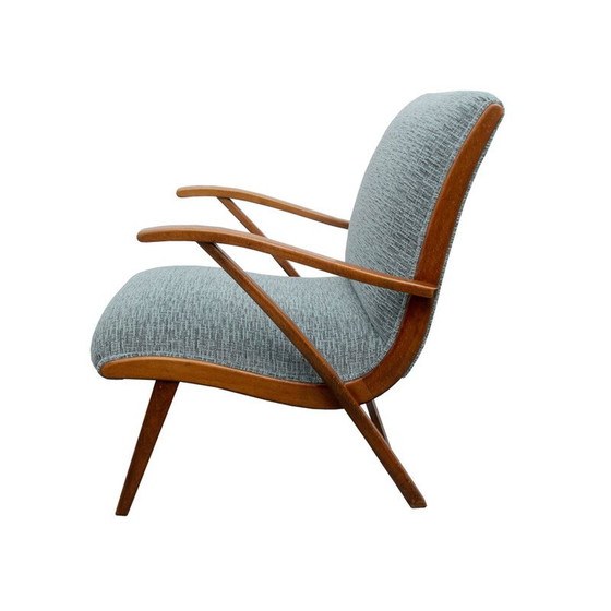 Image 1 of Fauteuil vintage en menthe claire années 50