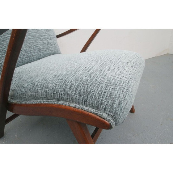 Image 1 of Fauteuil vintage en menthe claire années 50