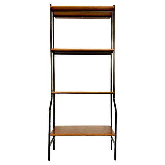 Image 1 of 1X Bibliothèque vintage de style scandinave