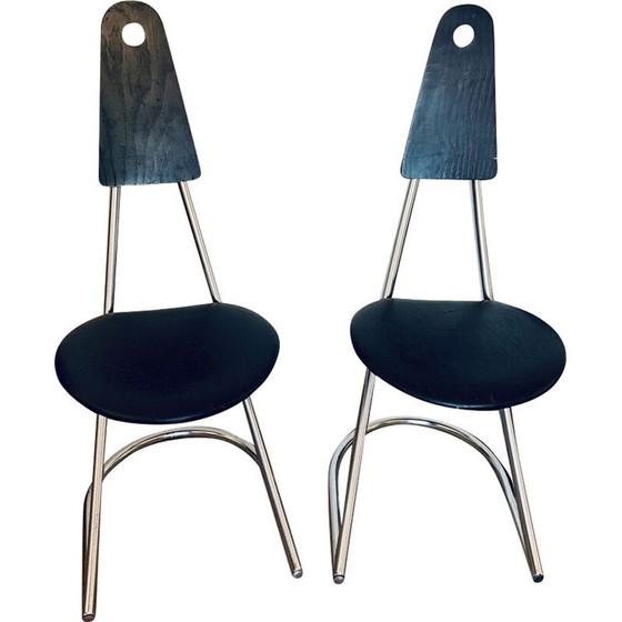 Image 1 of Paire de chaises luge vintage