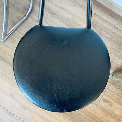 Paire de chaises luge vintage