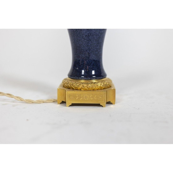 Image 1 of Lampe vintage en porcelaine et bronze, 1880s