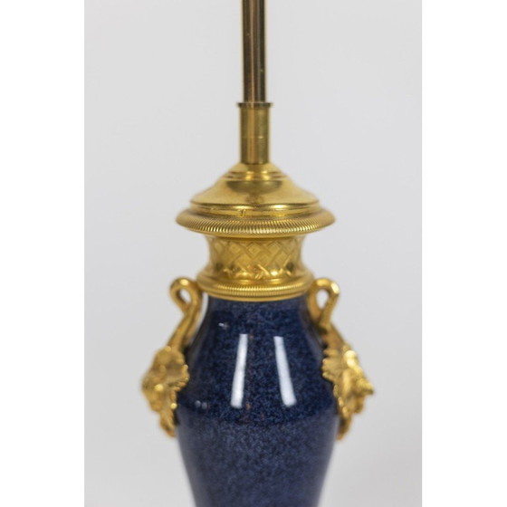 Image 1 of Lampe vintage en porcelaine et bronze, 1880s