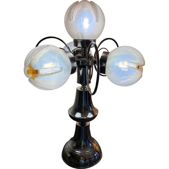 Image 1 of Lampe de table vintage en verre de Murano Mazzega, 1970