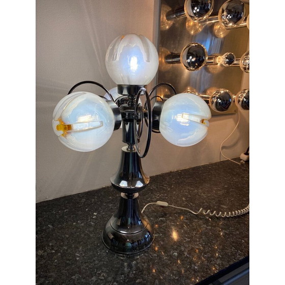 Image 1 of Lampe de table vintage en verre de Murano Mazzega, 1970