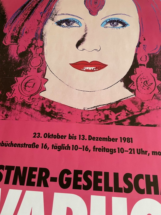 Image 1 of Andy Warhol (1928-1987), Greta Garbo, 1981, Kestner-Gesellschaft Hannover, Original Vintage Poster, Printed In Germany