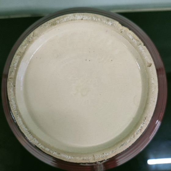 Image 1 of Mcm 50s Ü Ceramic -Selenium Red- Trumpet Vase