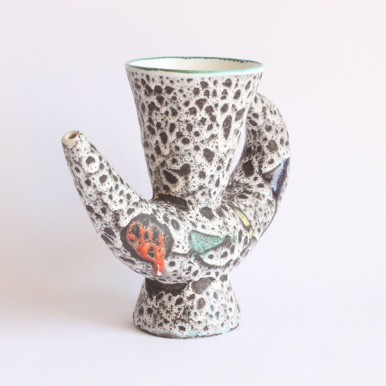 Image 1 of Vase en céramique de forme libre de Marius Bessone, Vallauris 1950S