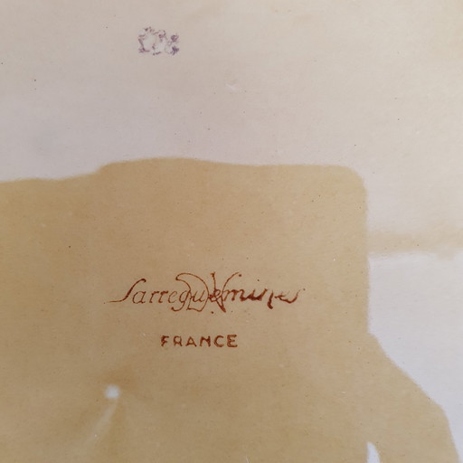 Grand plat de Sarreguemines 36Cm