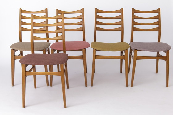 Image 1 of Ensemble de 10 chaises vintage des années 1960 - Mid Century German Design