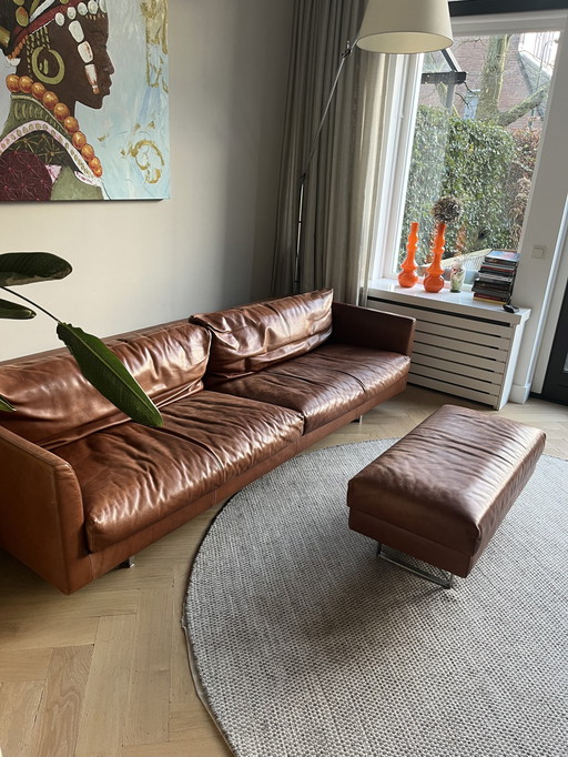 Montis Axel, Cuir Rancho 248 Cm Avec Pouf 93X46Cm