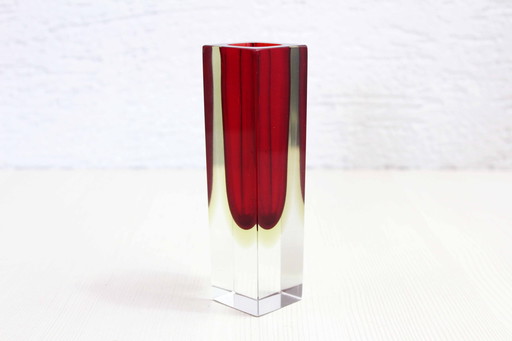 Vase Sommerso En Verre De Murano 1970