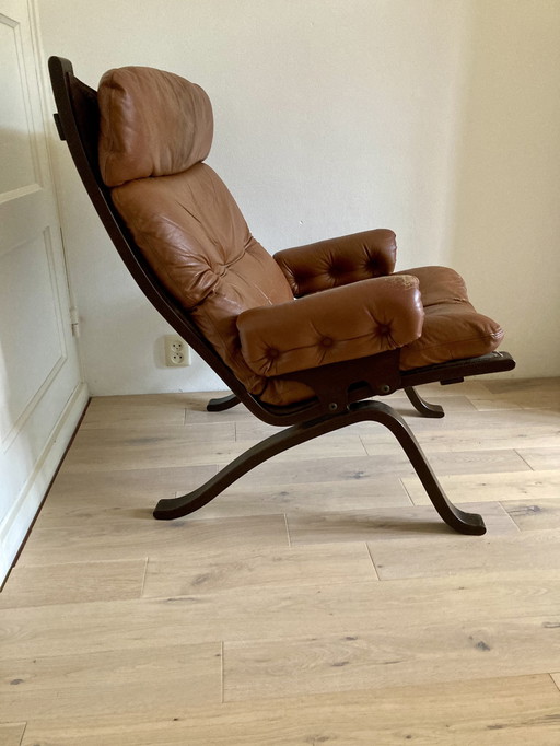 Fauteuil en cuir des années 60