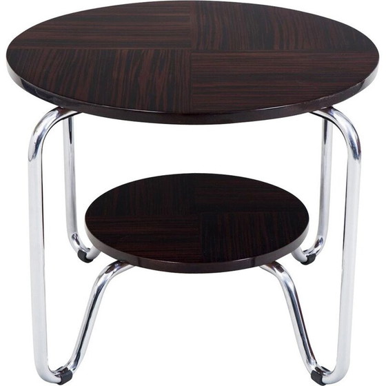 Image 1 of Table basse vintage en ébène makasar par Kovona, 1950