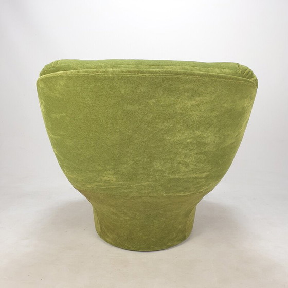 Image 1 of Fauteuil "Karaté" en fibre de verre et tissu velours de Michel Cadestin pour Airborne, France 1970