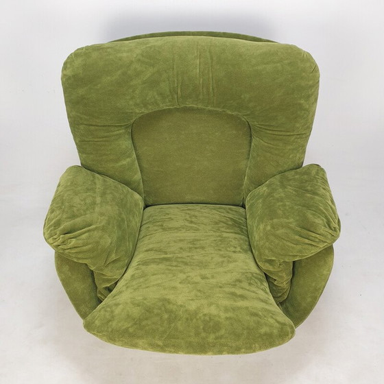 Image 1 of Fauteuil "Karaté" en fibre de verre et tissu velours de Michel Cadestin pour Airborne, France 1970