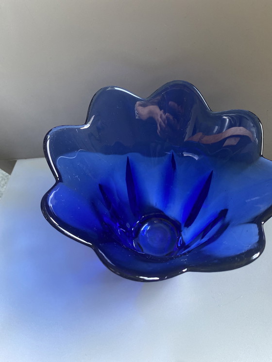 Image 1 of Coupe , Bol Ou Vase Bleu Cobalt 