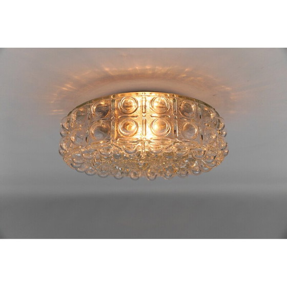 Image 1 of Plafonnier vintage en verre transparent par Helena Tynell, Allemagne 1960