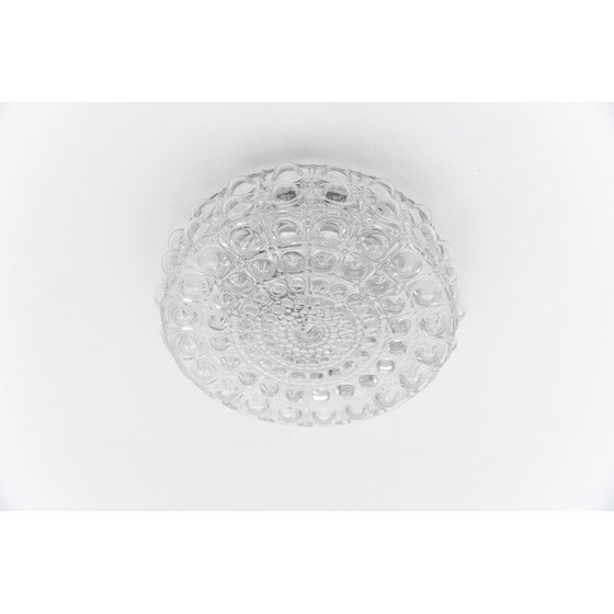 Image 1 of Plafonnier vintage en verre transparent par Helena Tynell, Allemagne 1960