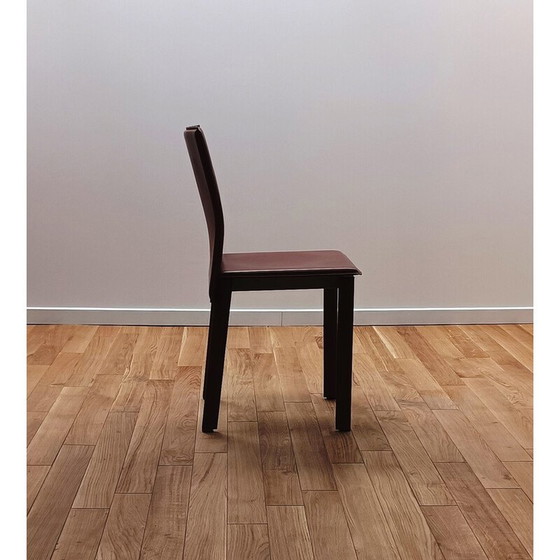 Image 1 of Chaise vintage en cuir épais teinté par Margot pour Cattelan Italia