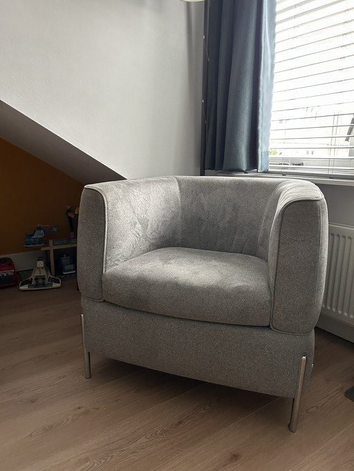 Natuzzi Anteprima Fauteuil gris clair