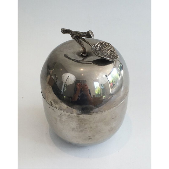 Image 1 of Seau à glaçons en métal argenté, 1970